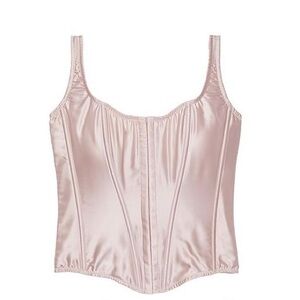 Victoria's Secret Pink Satin Corset Bra